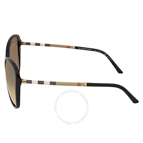 Burberry Brown Gradient Polarized Butterfly Sunglasses